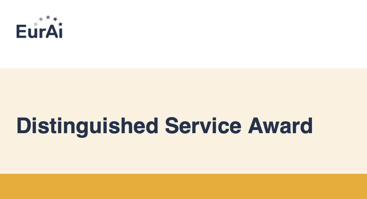 Carles Sierra, distingit amb el EurAI Distinguished Service Award 2025